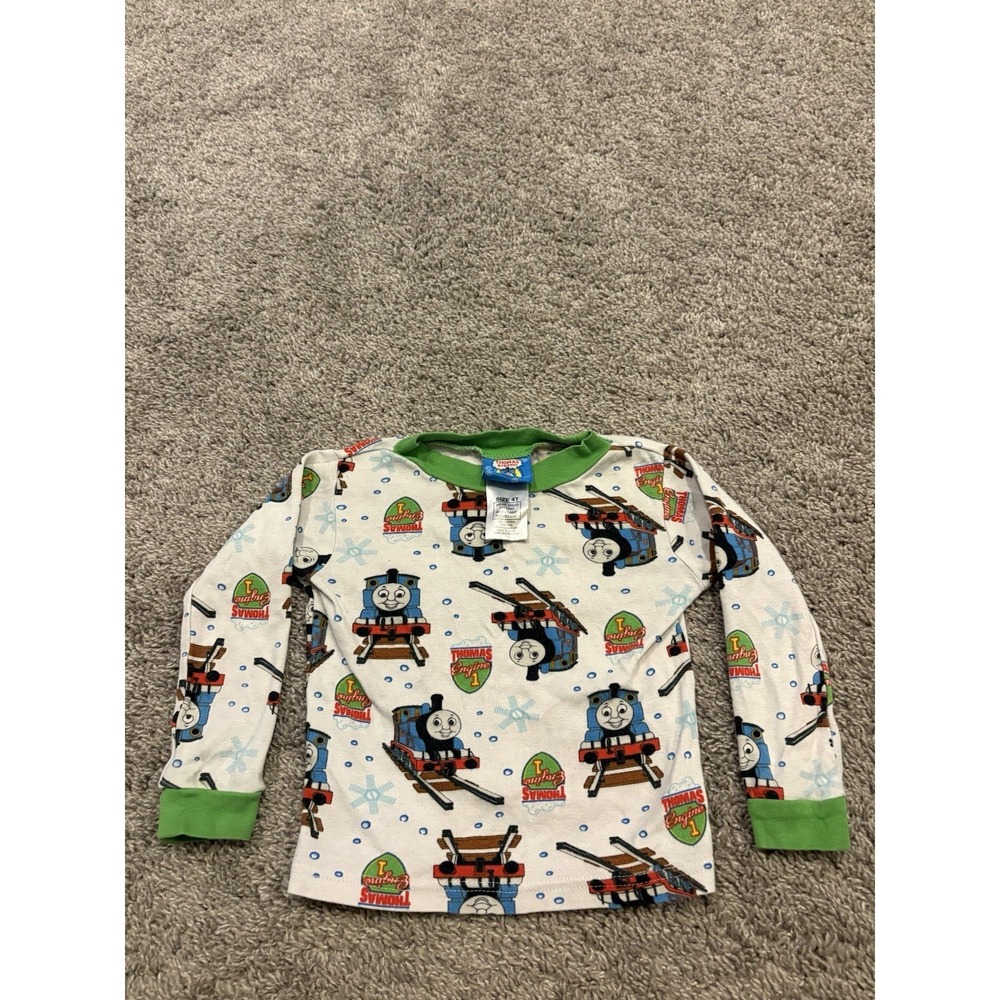 Thomas & Friends 4T Toddler Long Sleeve Shirt Tank Engine Train 2009 APP Rare